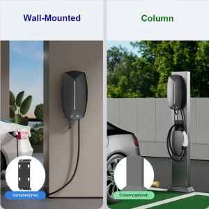 Q8 Wall-Mounted AC EV Charger - GBT/J1772/TYPE2/NACS Plug Optional