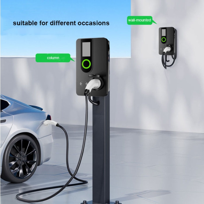 Q9 Wall-Mounted AC EV Charger - GBT/J1772/TYPE2/NACS Plug Optional