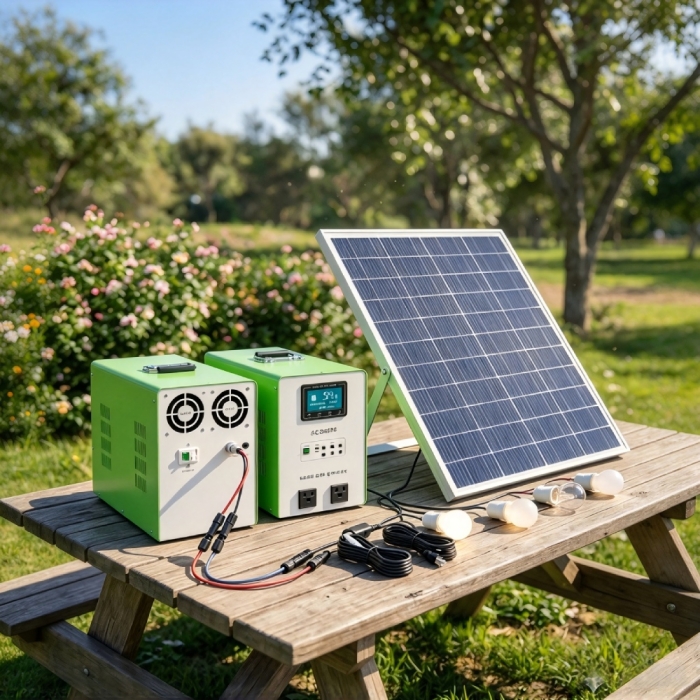OEM 500W-2000W Outdoor And Home  All-In-One Solar Power System