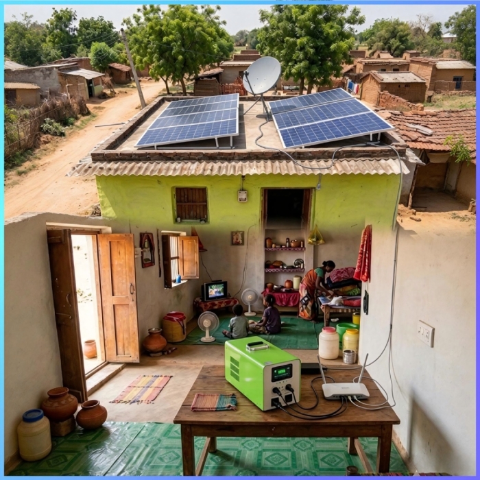 OEM 500W-2000W Outdoor And Home  All-In-One Solar Power System